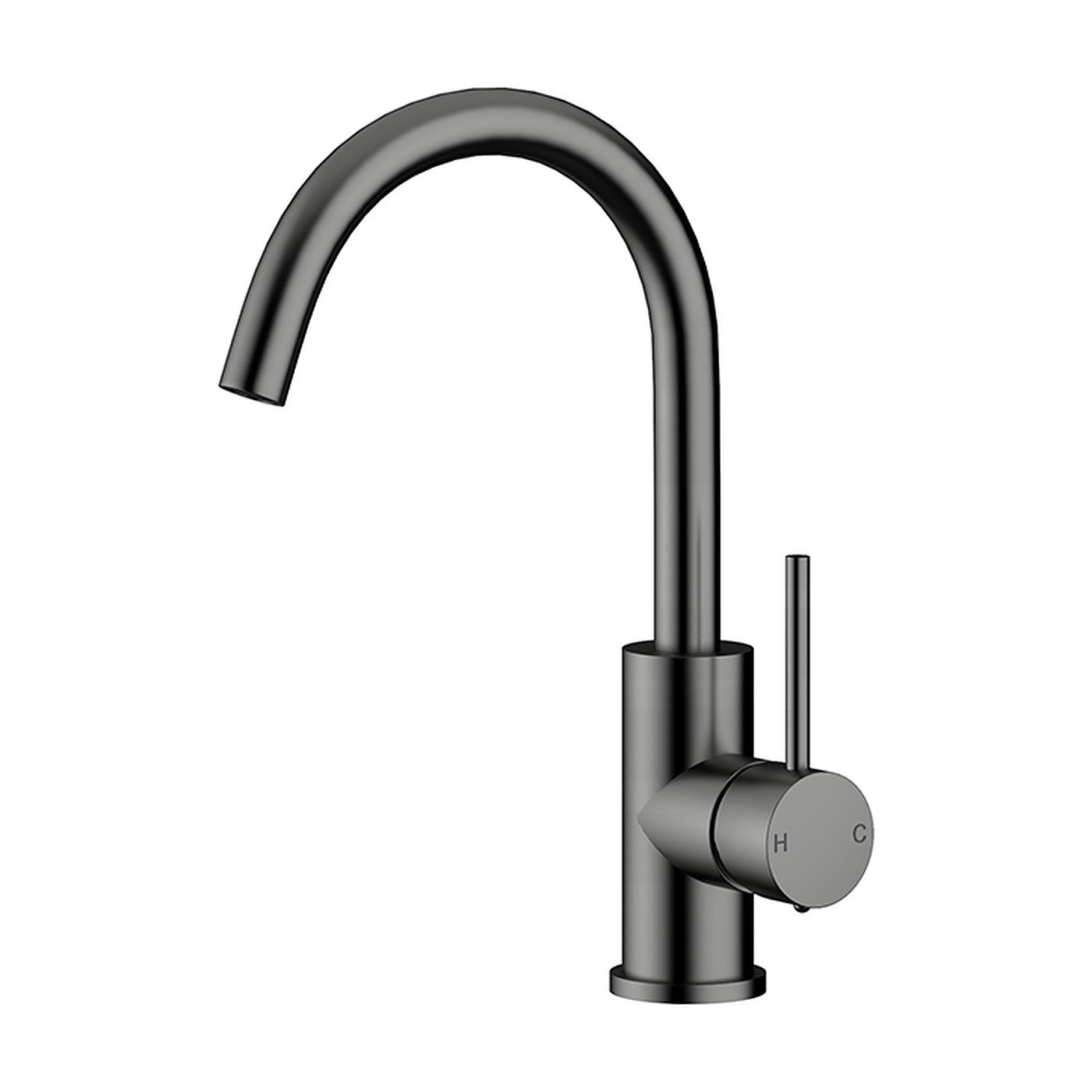 Basin mixer in Gunmetal